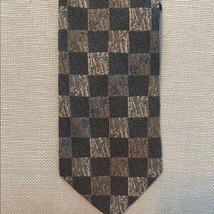 Pearson Classic Black and Brown Checkered Tie